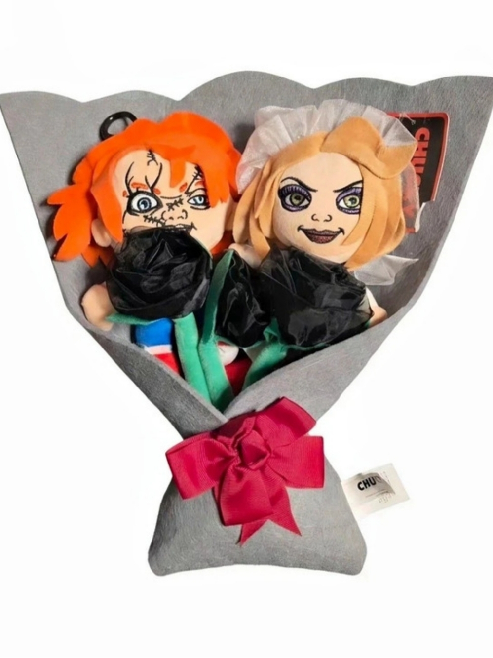 Chucky plush bouquet Black & Gray NWT